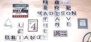 Homemade Scrabble Pieces ( $2.00 not $3.00)